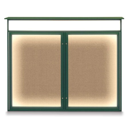 United Visual Products Open Faced Traditional Rounded Corkboard UV645ARC-SATIN-AMETHY